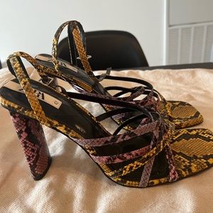 ZARA Multicoloured Heels| Brand New Condition